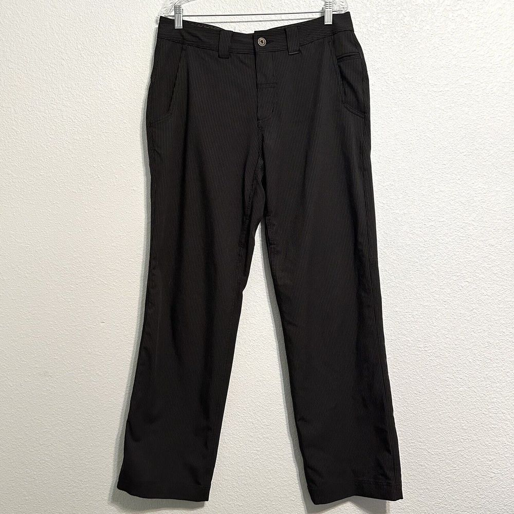 Lululemon Athletica Pants Mens Size 34x33 Black Pin Striped Golf Chino Stretch